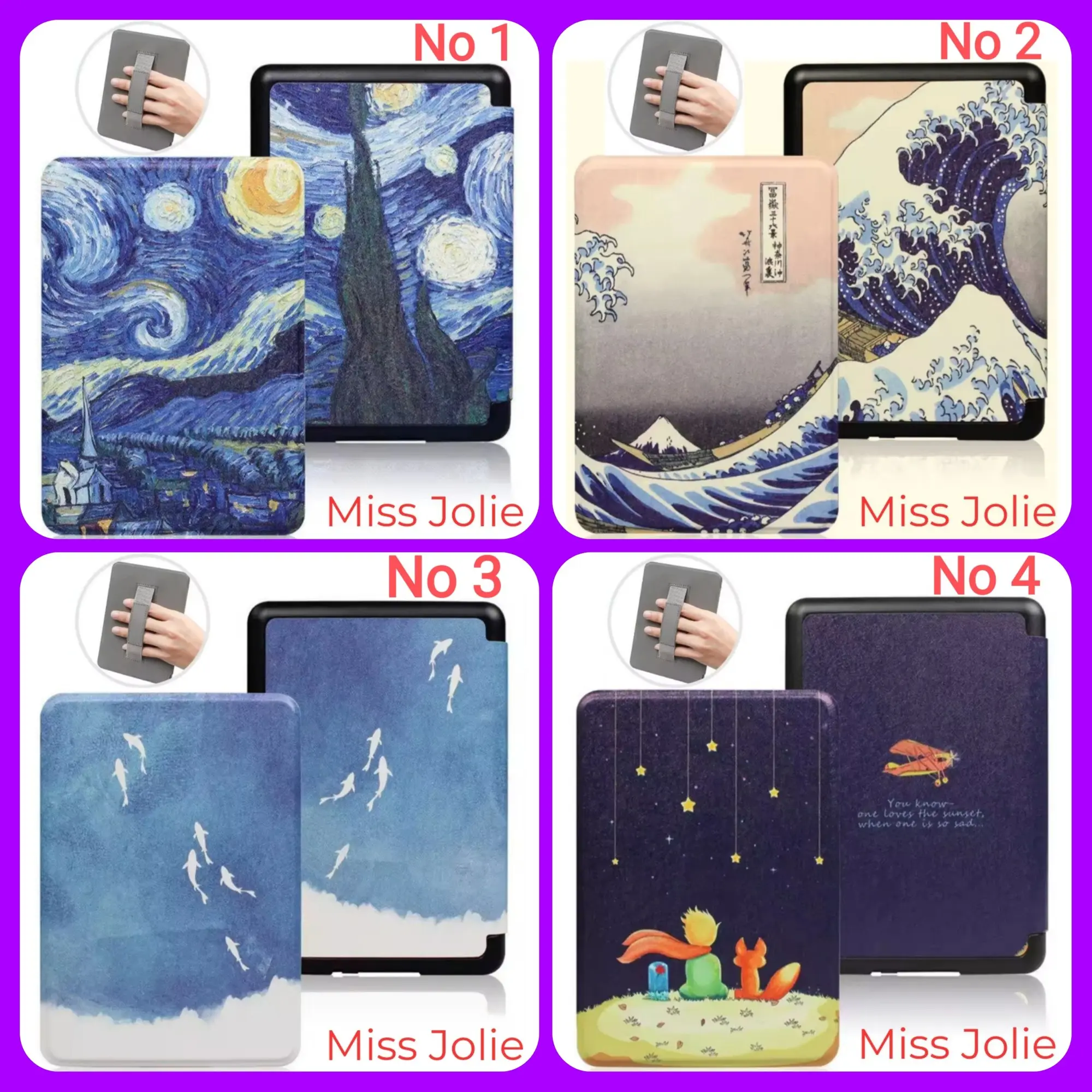 Smart Cover Kindle Paperwhite 7th 6th 5th Casing Hard Case 3 2 1