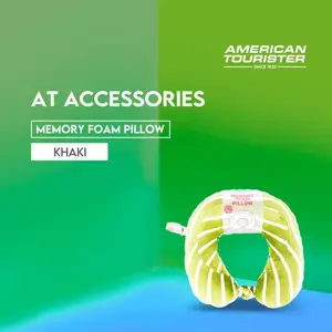 American Tourister Travel Accessories Memory Foam Pillow - Khaki