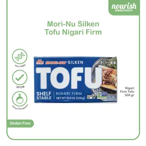 Mori-Nu Silken Tofu Nigari (Tahu Non GMO) 349 gram