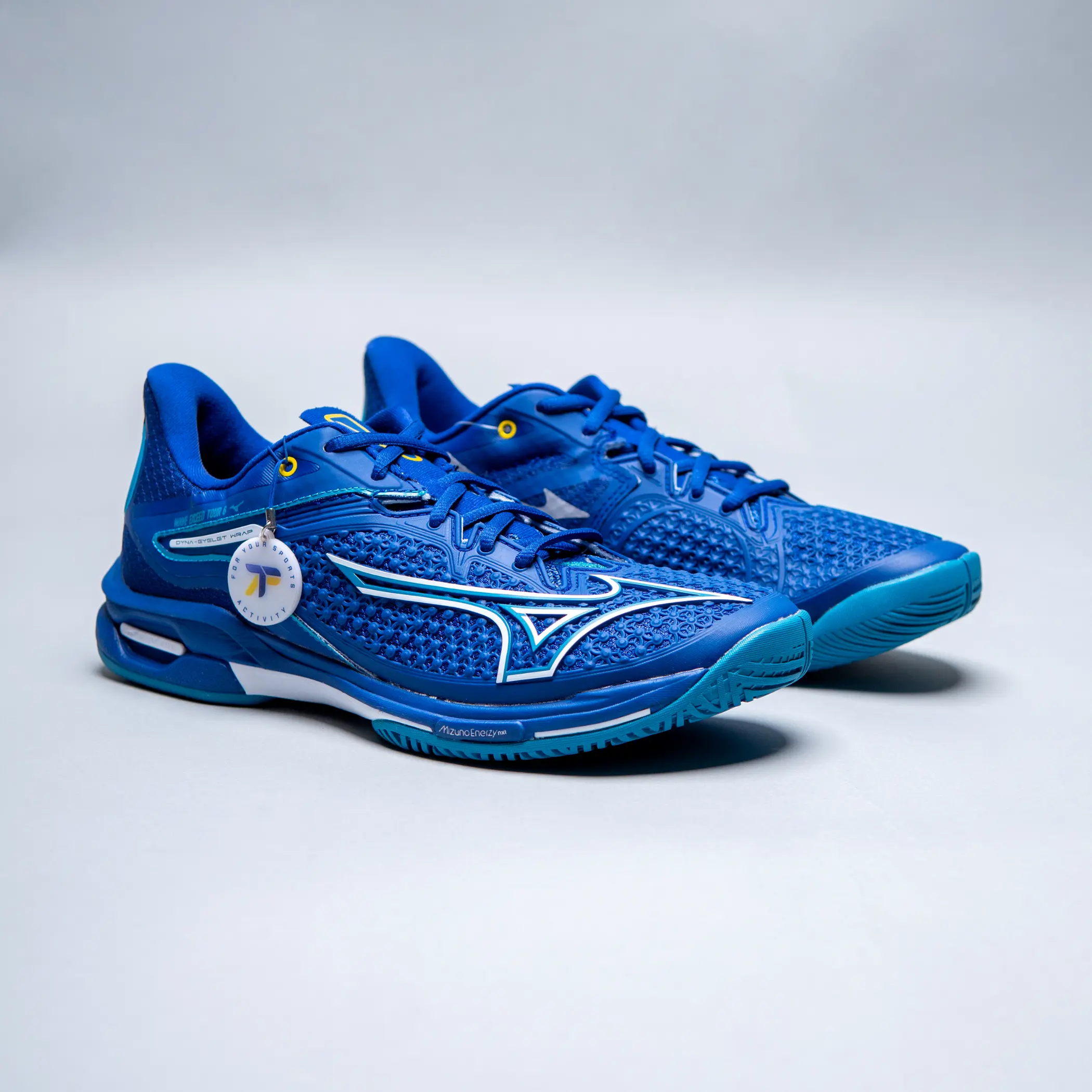 Sepatu Tenis Tennis Shoes Mizuno Wave Exceed Tour 6 AC Bellwether Blue/White/Fjord Blue