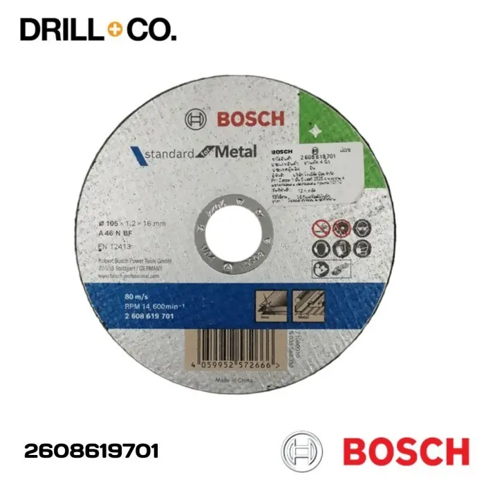 Bosch Mata Gerinda / Batu Potong Besi / Cutting Disc 4" (701)