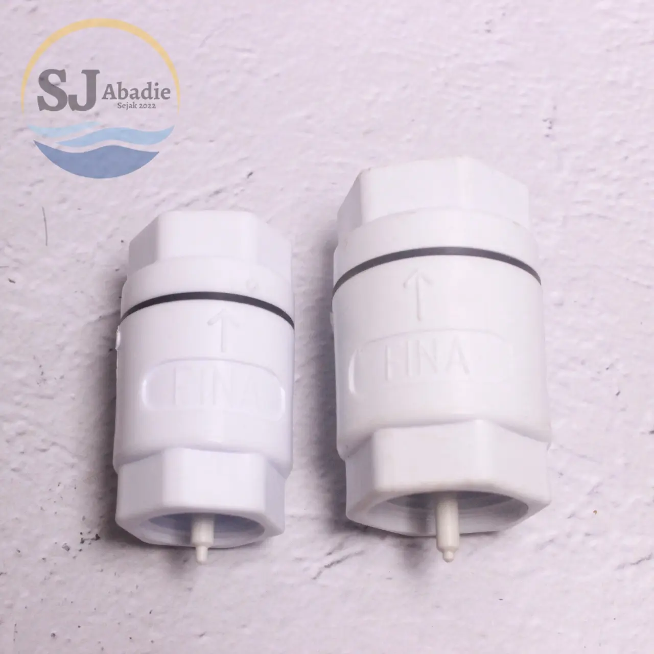 FINA Tusen Klep Plastik 1/2 - 3/4 - 1 - 1 1/4 Inch Check Valve PVC | SJ ABADIE |