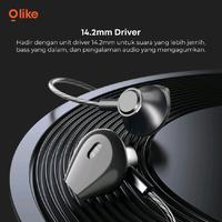 Gambar Olike E204C Wired Earphone Headset Kabel 120cm USB TYPE C Jack Audio Port With Mic Braided Bass Max dari QUEEN id Official Kab. Tangerang 4 Tokopedia