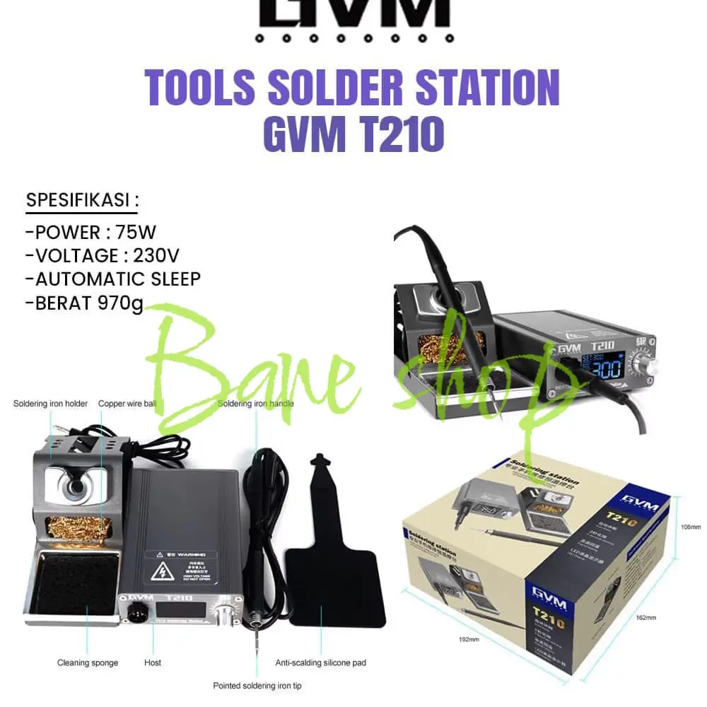 MESIN SOLDER STATION GVM T210