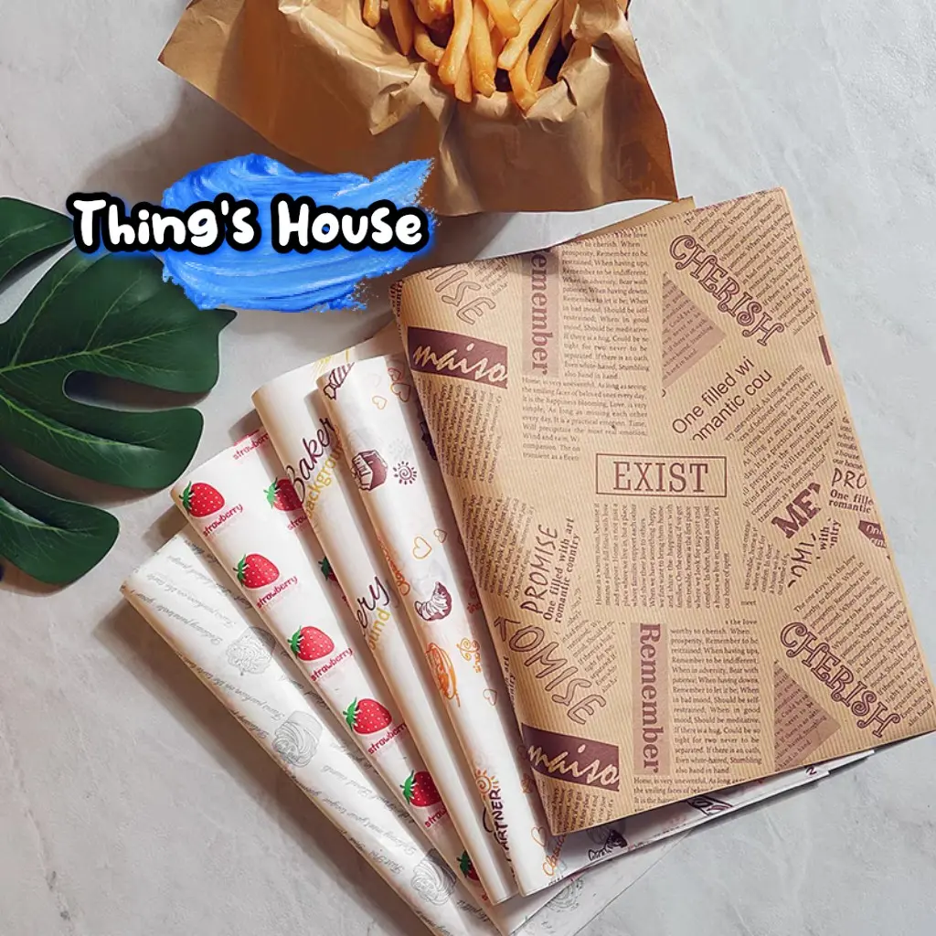28x38cm - 25lembar Wax Paper Kertas Baking