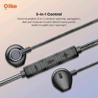 Gambar Olike E204C Wired Earphone Headset Kabel 120cm USB TYPE C Jack Audio Port With Mic Braided Bass Max dari QUEEN id Official Kab. Tangerang 5 Tokopedia