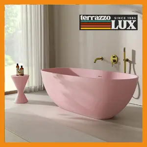 Bathtub Terrazzo | Teraso Marbel Dewasa Feminim PINK