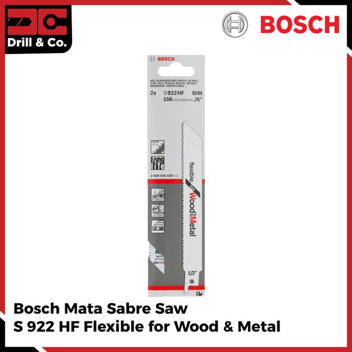Gambar Bosch S 922 HF Mata Gergaji Metal Saber Saw / Sabre Saw dari Drill&Co Kota Administrasi Jakarta Barat Tokopedia