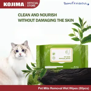 Pet wipes mites removal | Kojima (dog wipes / pembersih anjing / mites removal)