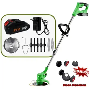 Mesin Pemotong Rumput Taman Grass Cutter With Battery Portable