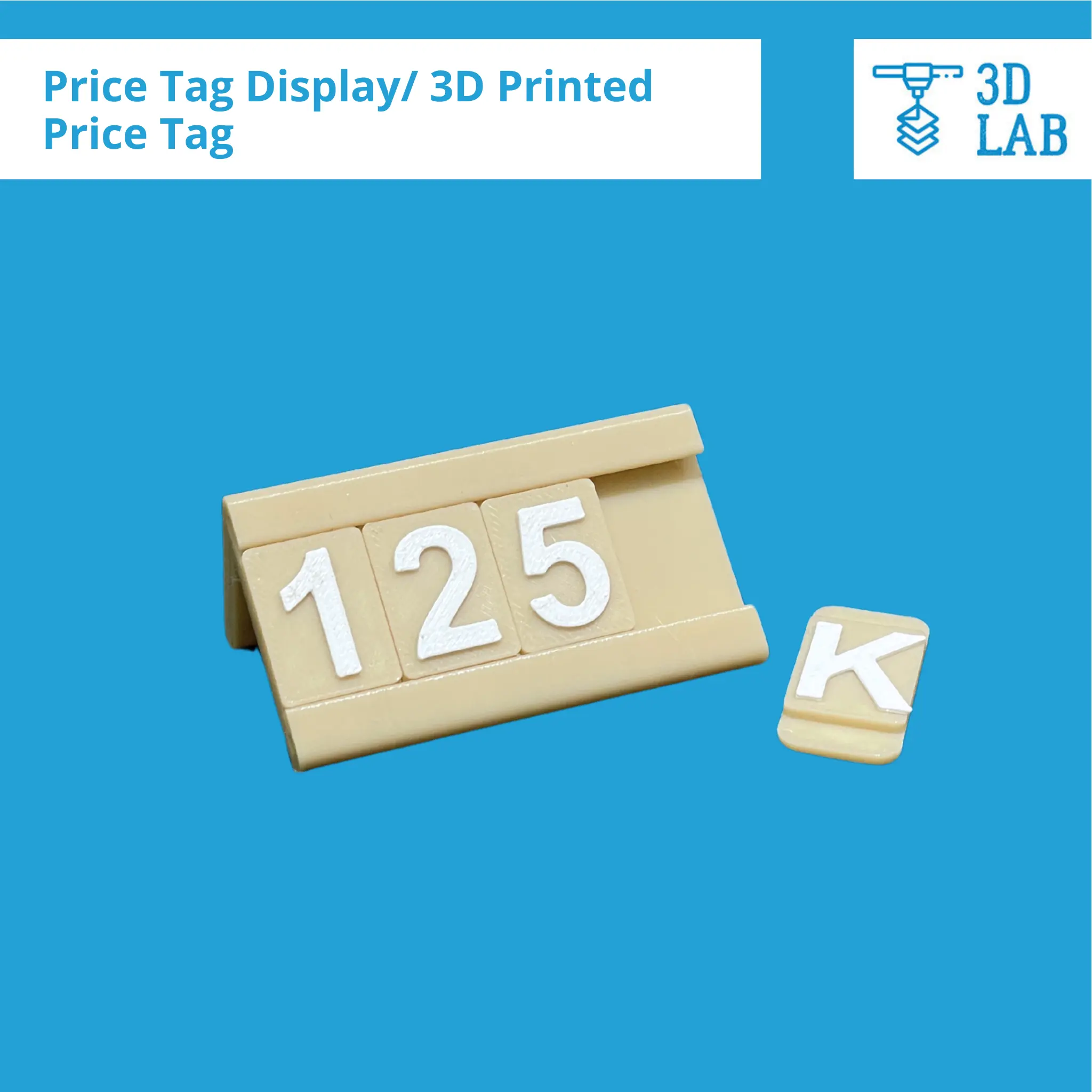 Price Tag Display/3D Printed Price Tag