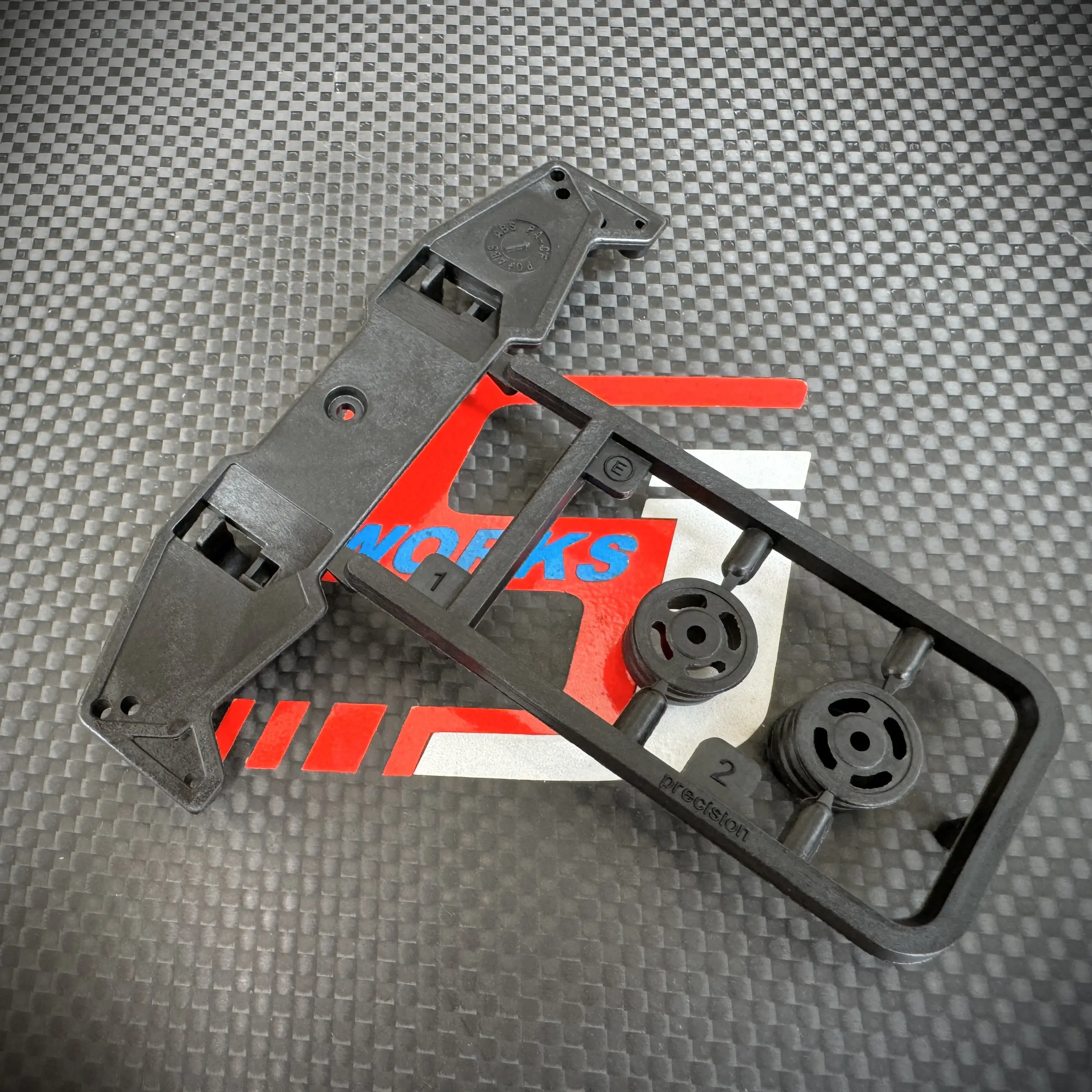 Rep 94835, Precision  Carbon Ex Side Stay, Sayap S2 Mini4wd