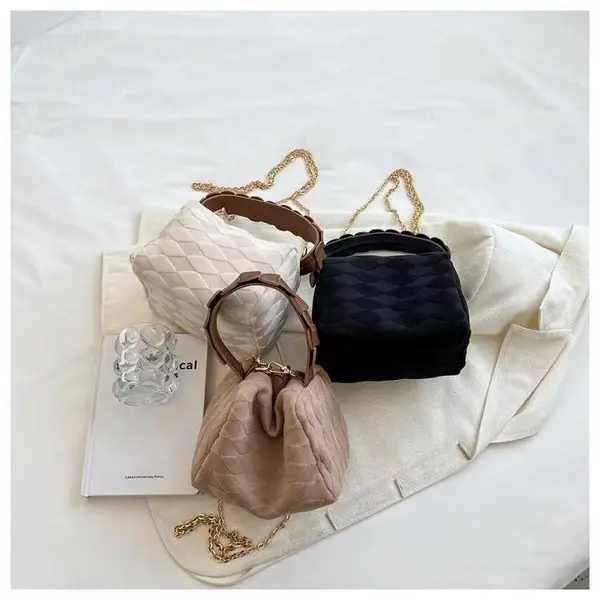 Handbag Tas tangan Import Wanita kekinian ada tali panjang rantai - GT3012