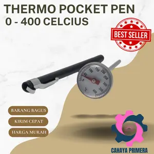 Thermometer pocket analog Termometer aspal panas suhu tinggi 400⁰ celcius