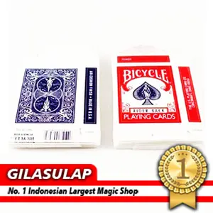 RED / BLUE - BOX BICYCLE RIDER DECK _ Kotak kosong untuk Gimmick Sulap