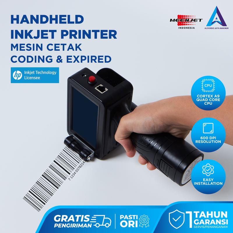 Mesin Coding M6 Handheld Inkjet Printer, Expiry Date, Barcode, QR ...
