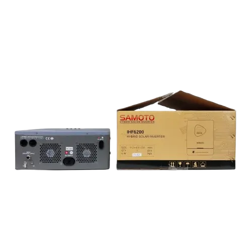 Samoto Hybrid Solar Inverter Pure Sine Wave High Frequency 6200W Solar Panel Charger Controller IHF6200 5