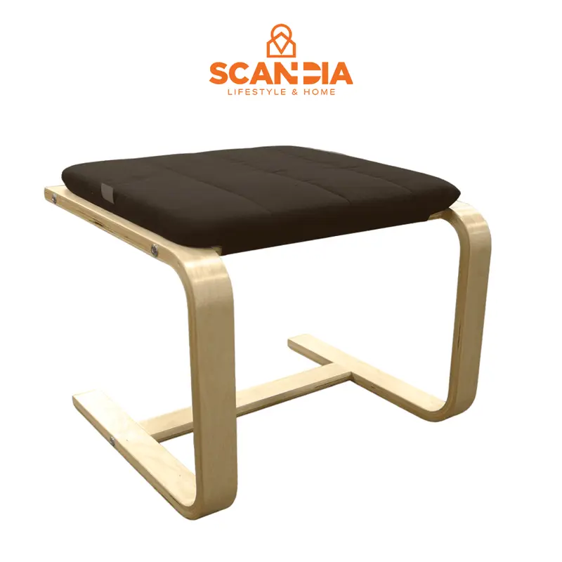 SCANDIA Kursi Footstool Valda 51X46X38cm Brown 0