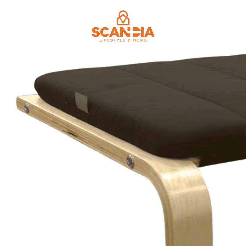 SCANDIA Kursi Footstool Valda 51X46X38cm Brown 1