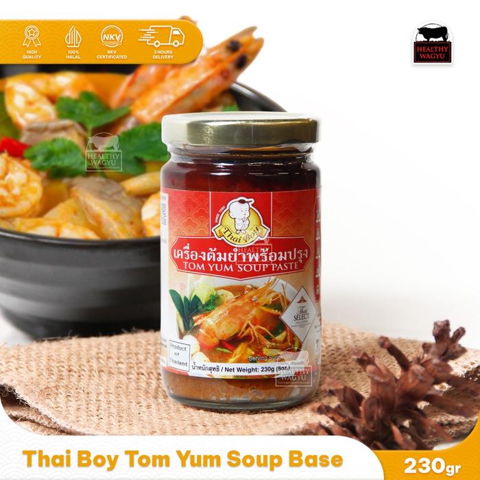 Gambar Thai boy Tom Yum Paste Bumbu Tom Yam Thailand Halal 230gr dari Healthywagyu Meatshop Kota Bandung Tokopedia