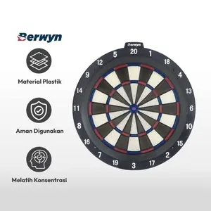 Champs Soft Dart Board Safety DartBoard Papan Panah Lempar Board Game