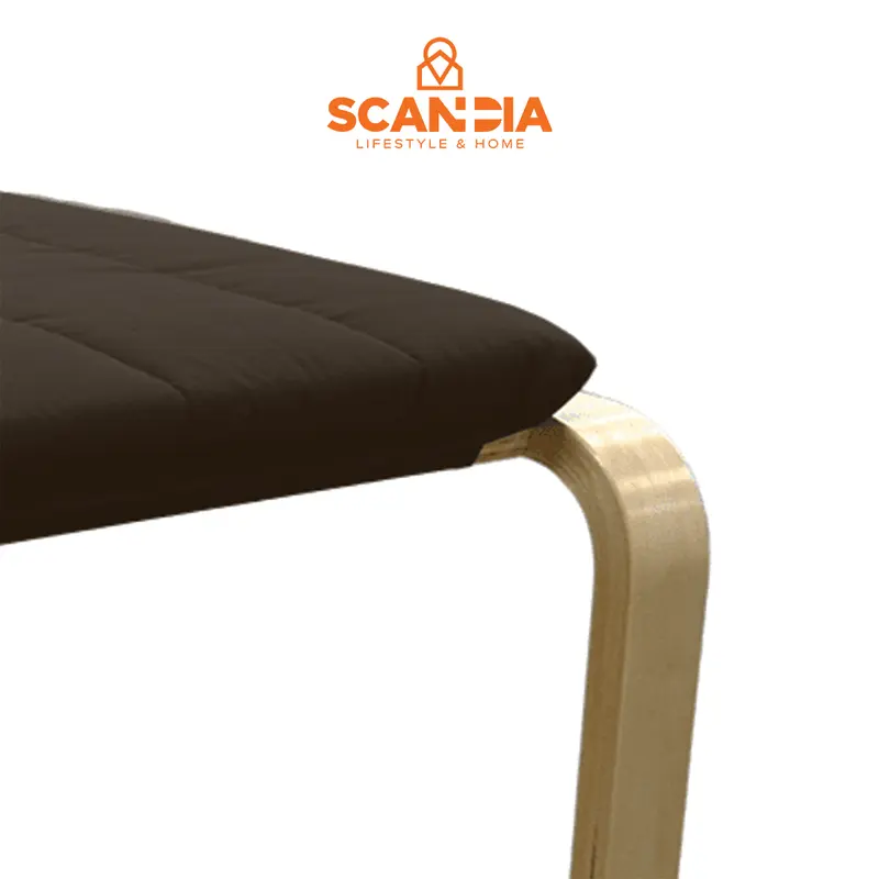 SCANDIA Kursi Footstool Valda 51X46X38cm Brown 4