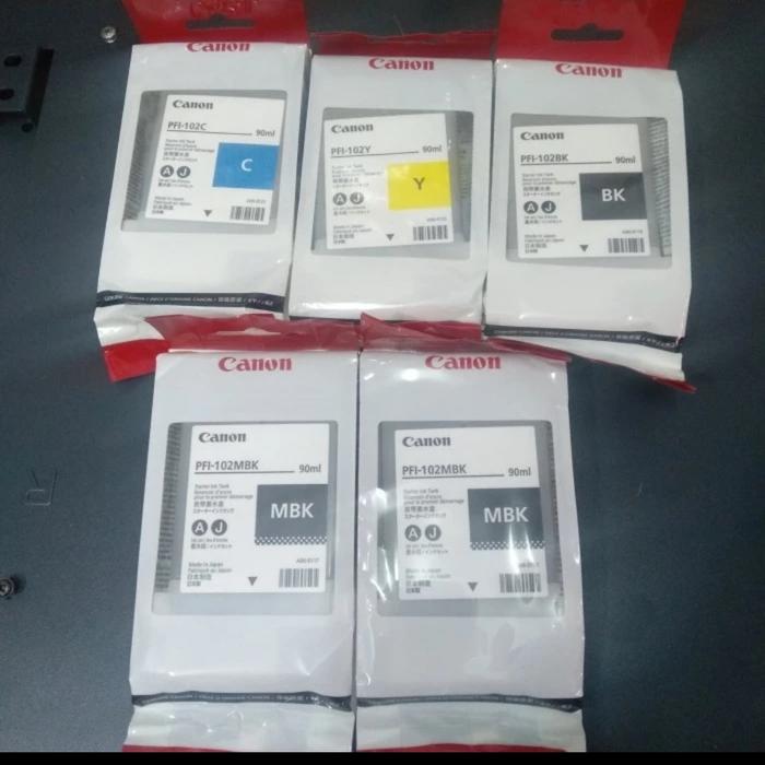 Gambar Tinta canon pfi 102 90ml original untuk iPF 510 650 710 765 dari Andy Canon Kota Administrasi Jakarta Utara Tokopedia