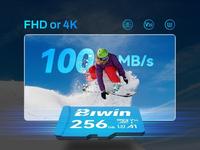 Gambar BIWIN MS100 128GB MICROSD CARD USH-I U3 V30 A1 dari Redcomp Kota Administrasi Jakarta Pusat 5 Tokopedia