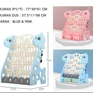 Rak buku rak pajangan buku minimalis kotak penyimpanan mainan anak