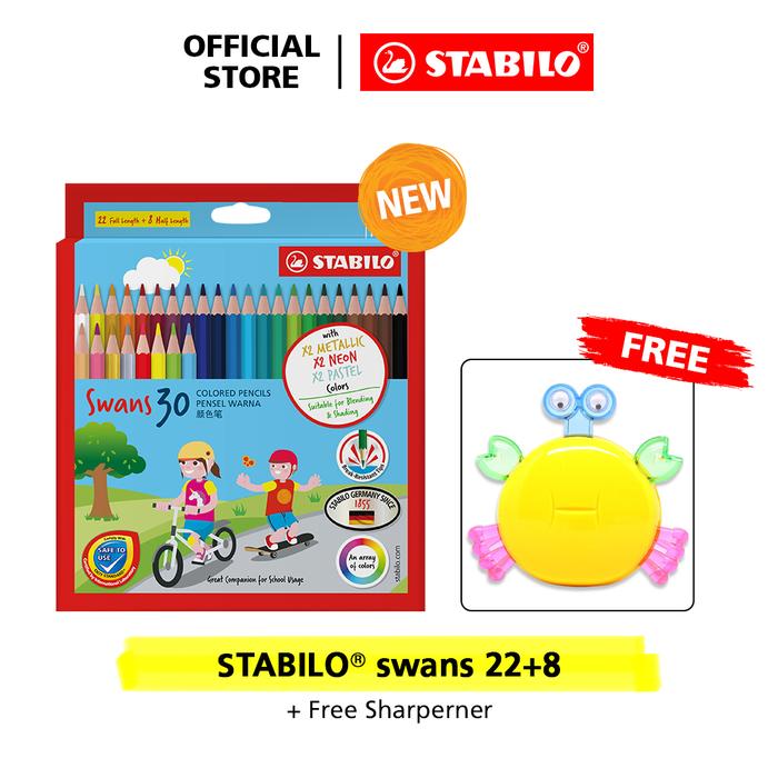 Gambar STABILO Swans Colored Pencils 22+8 pcs / Pensil Warna isi 22+8 pcs dari STABILO INDONESIA Kota Administrasi Jakarta Barat Tokopedia