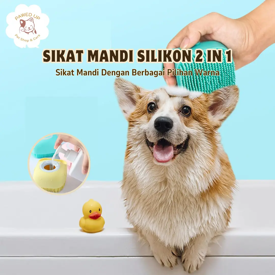 Sikat Mandi Silikon Sponge Lembut Untuk ANABUL Pet Dispenser Sabun