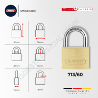 Gambar ABUS Gembok Pagar Anti Karat 713/60 Series Hardened Steel - Germany dari GGEsta Indonesia Kota Administrasi Jakarta Barat 2 Tokopedia