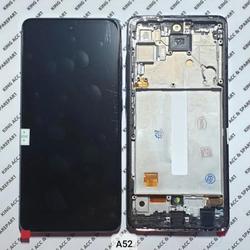 Schermo LCD OLED Con Telaio Per Samsung Galaxy A52 4G/5G - Nero Awesome - Foto 4