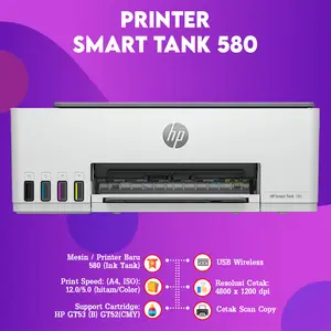 Printer HP Ink Tank 115 315 415 Smart Tank 520 580 Print Scan Copy