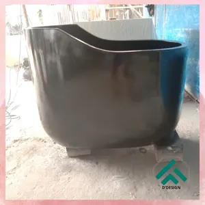 Bathtub Duduk Teraso Finishing Cat Hitam