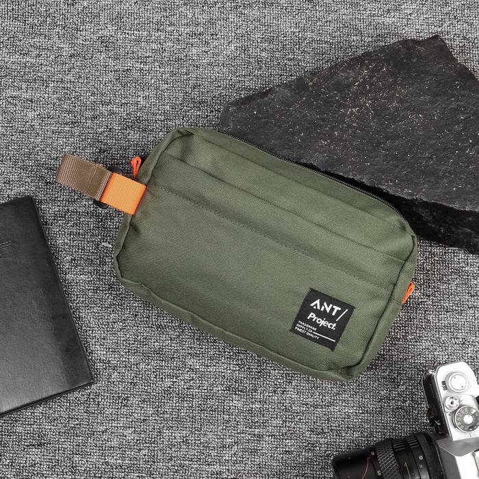 Gambar ANT PROJECT - Pouch Bag LINEAR OLIVE - Tas Tangan dari ANT Project Kota Bandung Tokopedia