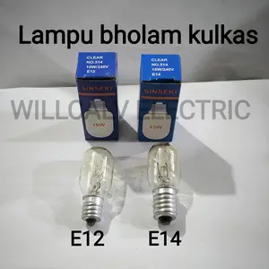 LAMPU KULKAS / BHOLAM KULKAS FITING E12 / FITING E14