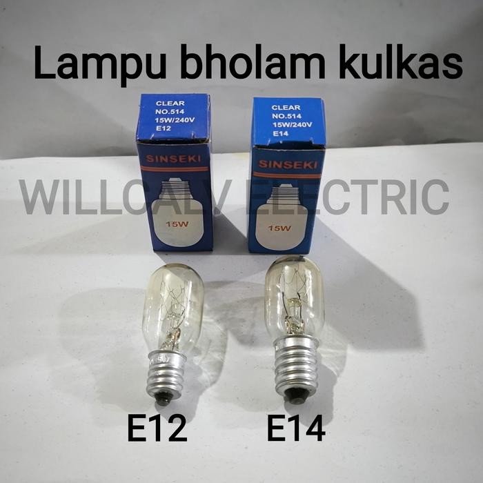 Jual LAMPU KULKAS / BHOLAM KULKAS FITING E12 / FITING E14 - bubble ...