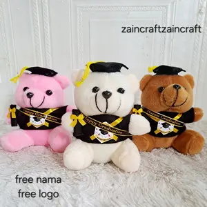 Boneka wisuda Free nama dan logo