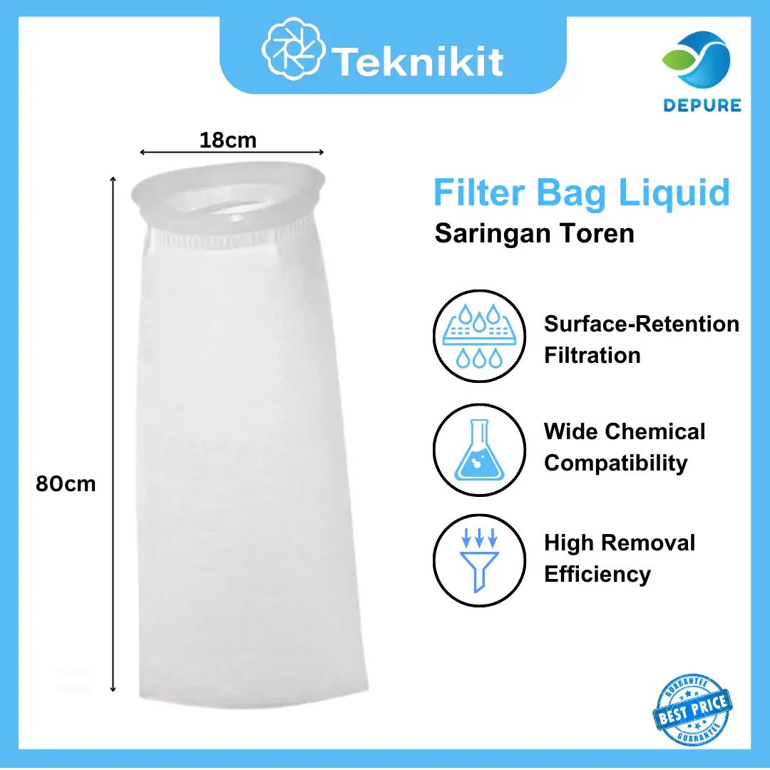 Filter Bag Saringan Toren (5 Micron) 7" x 32"- Saringan Penampung Air