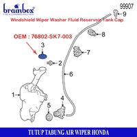 Gambar Tutup Tabung Air Wiper Honda 76802-SK7-003 Washer Bottle Cap dari Brainbox Car and Home Kota Batam 5 Tokopedia
