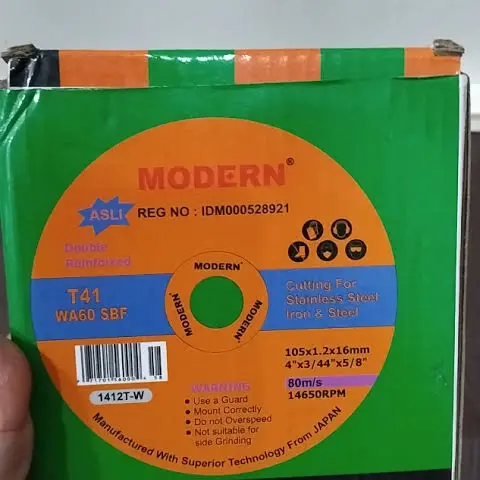 MODERN batu gerinda potong besi 4 cutting wheel besi resibon 20 pcs