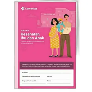Buku KIA 2024/2025 Buku pink kesehatan ibu dan anak terbaru 2024 free stiker