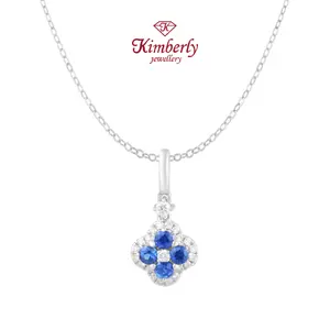 Liontin Berlian Batu Blue Sapphire KPD1229721 - Kimberly Jewellery