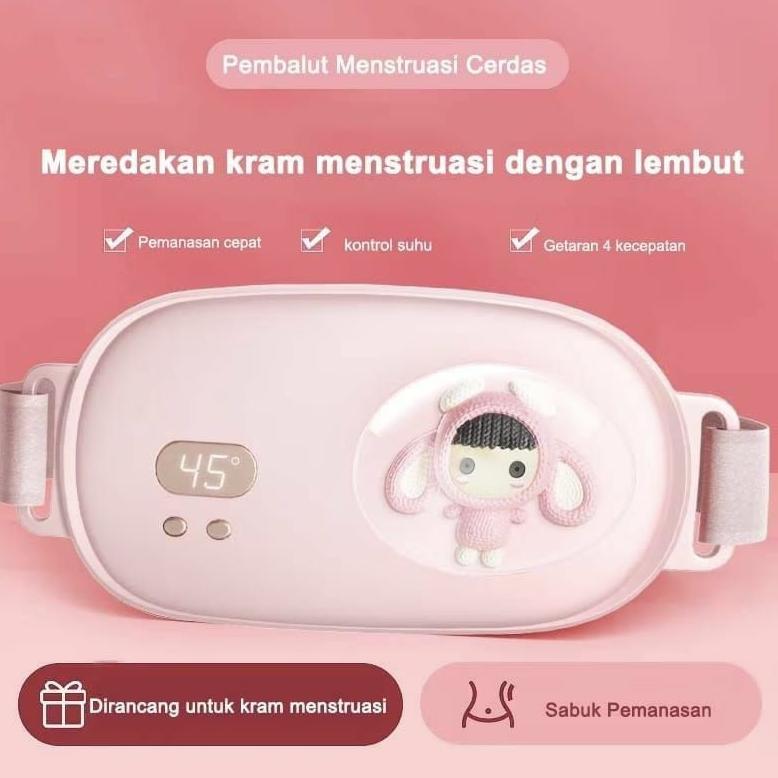 Terbaru Sabuk Pijat Penghangat Menstruasi Pemanasan cepat Kompres Hangat Haid Portabe untuk Kram dan Nyeri