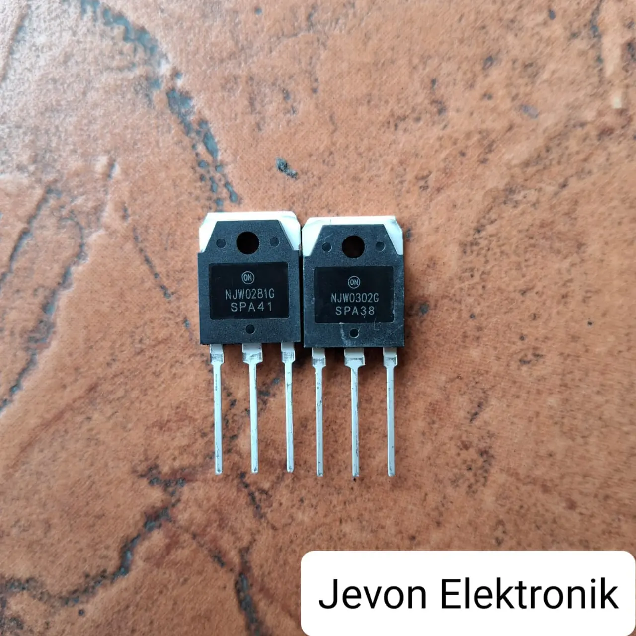 1 Set IC Transistor NJW0302 NJW0281 Original ON NJW0302G NJW0281G Asli NJW 0302 0281 Ori Ups Stabilizer
