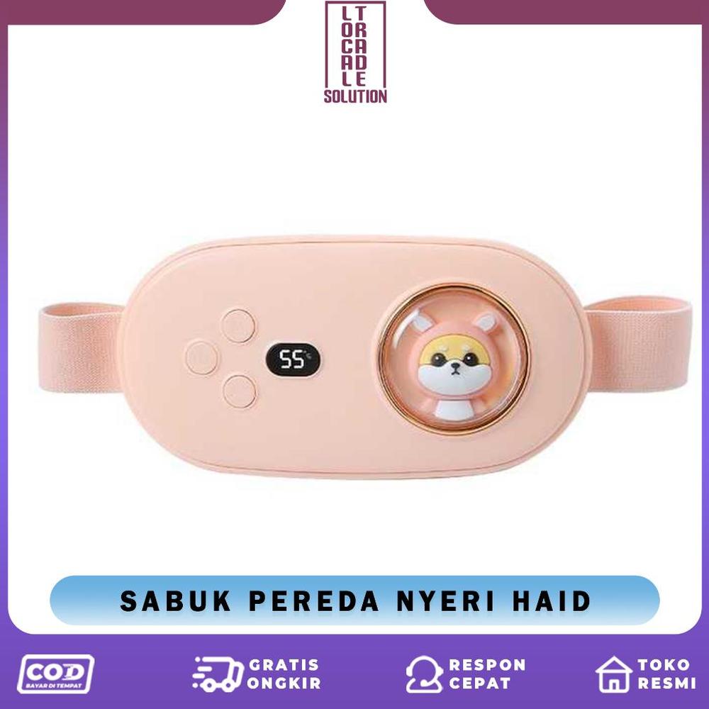 Terbaru Sabuk Penghangat Haid Pereda Nyeri Saat Menstruasi Menstrual Pijat Therapy Warming Massage Belt - Pink Kopain