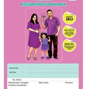 Buku KIA/Buku Pink kemenkes ibu hamil edisi terbaru 2023 free stiker p4k