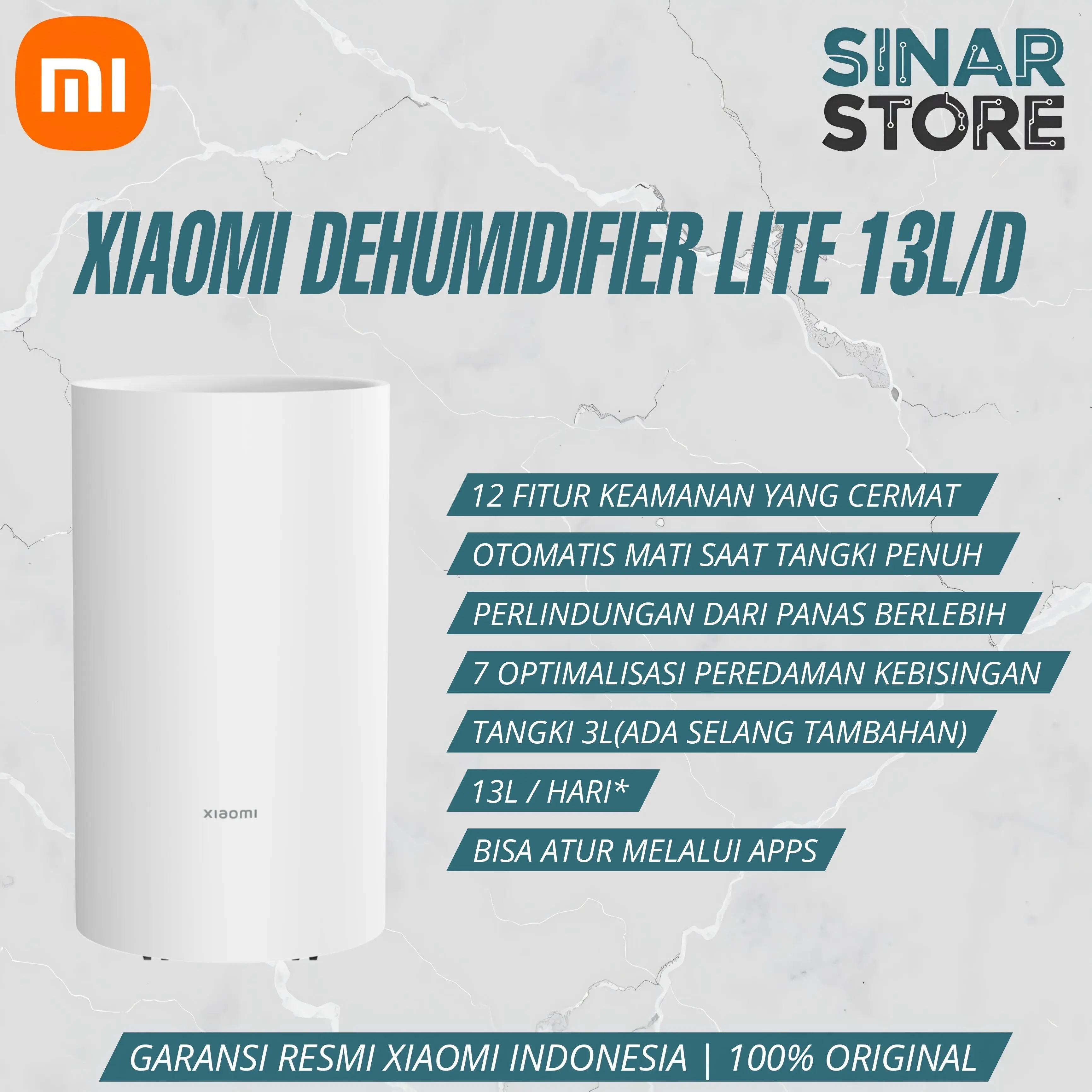 Xiaomi Smart Dehumidifier Lite | Alat Penghisap Kelembaban Udara| Fitur otomatis mati | Kompressor Garansi Resmi Xiaomi Indonesia