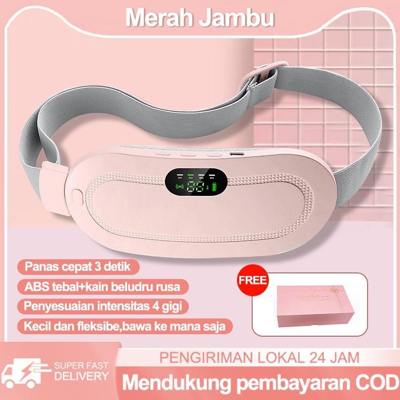 Terbaru Therapy Warming Massage Belt/Sabuk Penghangat Haid/untuk Kram dan Nyeri Dapat Dipakai/Sabuk Pijat Penghangat Menstruasi - Putih